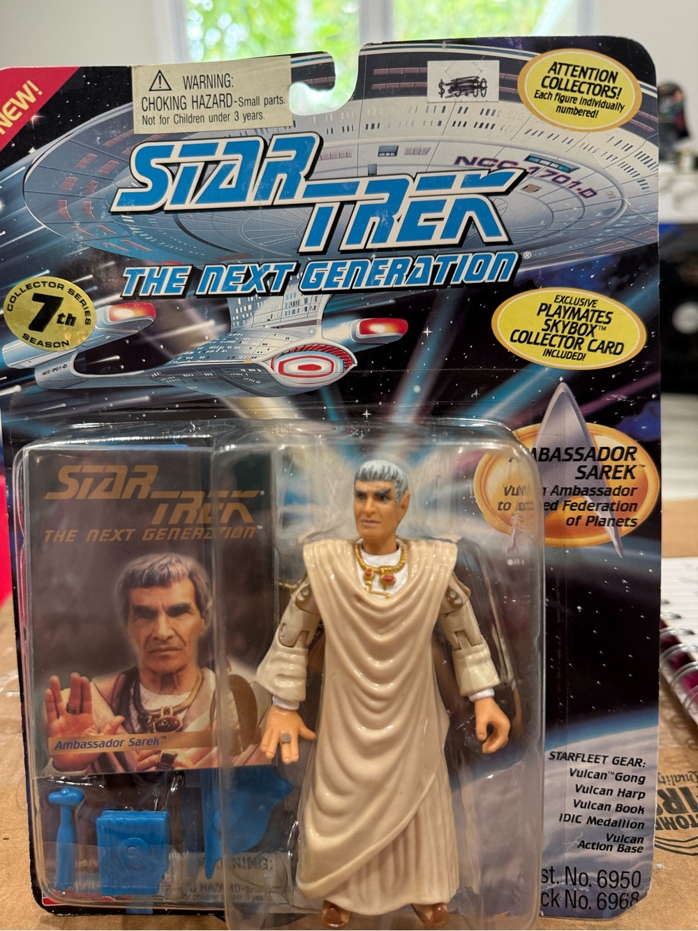 NEW 1994 Ambassador Sarek Star Trek The Next Generation Playmates Action Figure